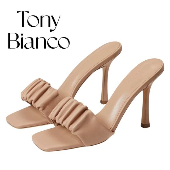 TONY BIANCO Fara Heel in Skin Nappa Sz 8.5 NIB - Picture 1 of 12
